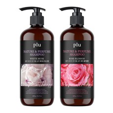 plu 香氛洗髮精 白麝香 1000g+玫瑰花香 1000g, 1套