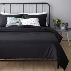 GGUMZ 時尚棉質被套, 黑色的