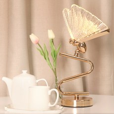 WONHA 蝴蝶三色變換LED檯燈 3W, 玫瑰金