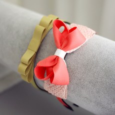 Littlegirsl 人字紋舒適髮帶2件組