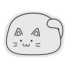 cofv 珪藻土餐具瀝水墊 S, 抓癢的貓