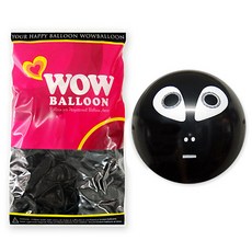 30cm 外星生物氣球 50入, 黑色, 1個