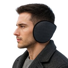 제코 경량 기모 보온 귀마개, 그레이, 1개