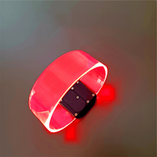 Taminayo LED安全磁吸手環 電池款, 紅色, 1個