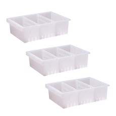 원라이프 멀티 칸칸 바스켓, 반투명, 3개