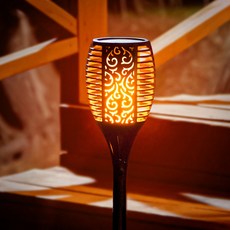 城市 LED 太陽能庭院燈巴厘島煙花, 單色