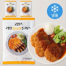 굿찹스 리얼 통등심 돈까스 (냉동), 120g, 3개