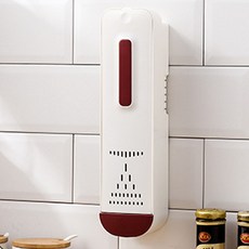 주방 싱크대 수저건조 수납 벽걸이, E58 레드, 1개