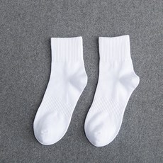 男士簡約運動襪 2雙入, 白色(AA1216-1)