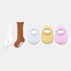 HI BABY CLUB 女款羅紋及膝襪 2款+粉彩羅紋襪 3款