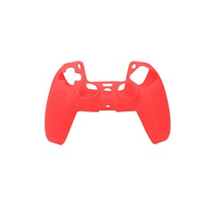 PS5 DualSense控制器矽膠家用主機遊戲機保護殼, 紅色的, 1個