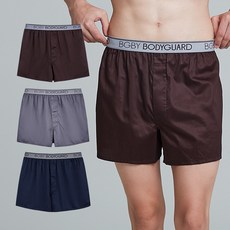 BODY GUARD 80支棉四角褲 3件組