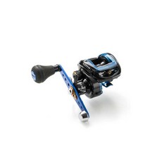 Abu Garcia New Blue Max3船用餌誘輪 左手把, 黑色+藍色, 單品
