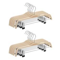Joeun Living 木製夾式衣架, 10個, 天然