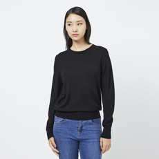 JAJU (JAJU) 女款喀什米爾混紡換季基本款長袖針織衫