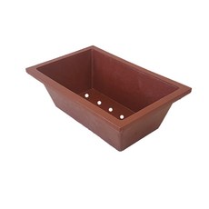 미니 사각 화분, 빨강, 1개