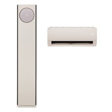 LG 65.9㎡(20평) + 18.7㎡(5.7평) 휘센 오브제컬렉션 사계절에어컨 2in1 타워 히트 카밍 베이지 일반배관형 FW20HDNBA2 방문설치