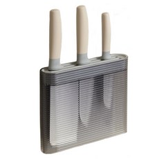 Monaco Olive 免鑽孔黏貼式半透明安全刀架, 1個, 灰色