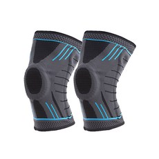 나야스타일 홈트레이닝 헬스 무릎 보호대 블루 YGYP-240-1, 2개