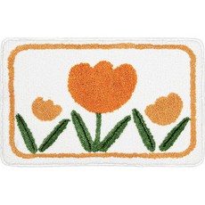 Trademe 浴室客廳防滑地墊 鬱金香 40 x 60 cm, 混色, 1個