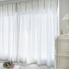 MaMaison Atelier 抓褶棉質重點窗簾 CUMV62, 灰色(CUMV62-GY)