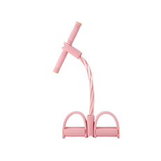 I AM TIGER 居家訓練 全身運動 腳掛式拉力帶 健身器材, 粉紅色