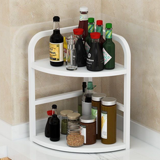 D&O 牆角角落縫隙廚房書桌多用途置物架, 1層, 白色