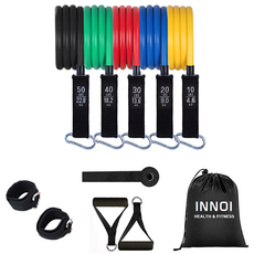 Innoi 乳膠拉力繩組 150磅, 1組, 混色