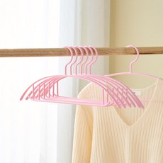 LIV MOM 防肩角基本款針織衣架, 50個, 寶寶粉
