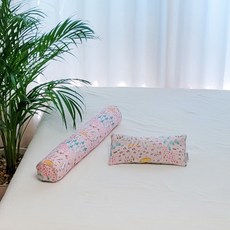 아띠블랑 유아용 베개 + 바디필로우 세트, 핑크레빗