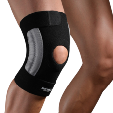 膝蓋壓縮護墊 黑色 A00227, 1個
