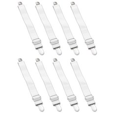 리빙다 침대시트 고정클립 일자형 2p, 화이트, 4개