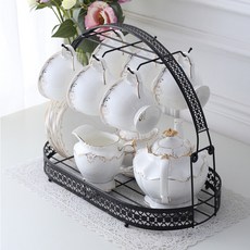 Myongyang Pip底線型籃子 6格 鉤子 杯子掛勾, 黑色的, 1個