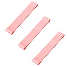 小麥購物 瑜珈健身彈力帶 E179 10磅 15g, 3條, 落櫻粉