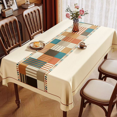 테이아 2025 아메리칸스타일 테이블보 무드 식탁보, 중간체크, 1개, 120 x 180 cm