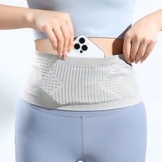 고탄력 플립 러닝 벨트, 그레이, 1개