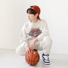 Nanajuni 兒童款刷毛內裡曼哈頓上下衣套裝