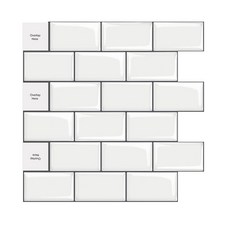 피삼십일 심플 모던 3D 타일 시트지 06, 혼합색상