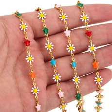 Allode Flower Pretty DIY 鏈條 C型 1m, 星星混合, 1個