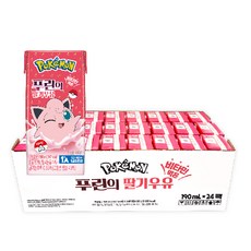 Samlip 寶可夢胖丁草莓牛奶, 190ml, 24入