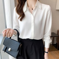 루나걸 여성용 트레니 카라 블라우스 L24FBL071310