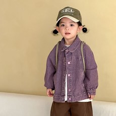 Starbean 休閒彩色丹寧寬鬆版夾克