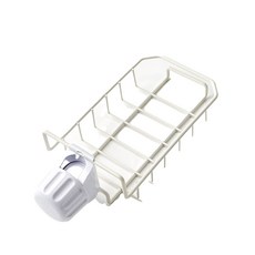 水龍頭菜瓜布架, 白色的, 1個