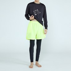 soleil 男士用Jace短褲一體式九分水上運動緊身褲