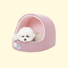 Gaekwacheonsun 狗狗 2L 圓形寵物窩, 深粉紅色