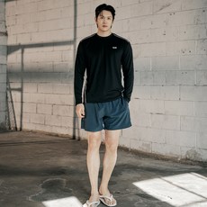 TUBE TREE 男士寬鬆版防磨衣車線長袖 + 沙灘褲套裝 AE9203