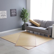 LEENDECO 頂級涼夏竹蓆 中型 10mm, 混合色