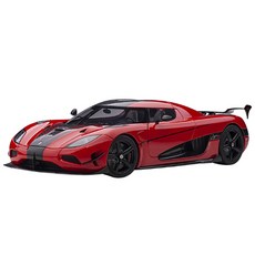 AUTOart 複製品 Koenigsegg Agera RS 汽車壓鑄模型 AA790221RE, 紅色的