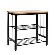 HOME&HOUSE 櫸木長板凳鞋子收納櫃, 黑色的