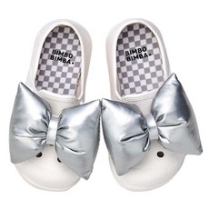 Bimbo Bimba 兒童舒適蝴蝶結室內拖鞋